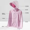 Woodpecker Seda de Gelo Proteção Solar Upf50+ Roupa Masculina Verão 2025 Nova Anti-UV Respirável Fina Roupa de Proteção Solar para Pesca