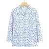 Camisa de algodón de verano para mujeres de mediana edad y mayores, camisa de manga tres cuartos de abuela, camisa de algodón de madre, ropa de anciana