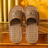 Sandalias y pantuflas para el hogar para mujer, primavera y otoño, verano, ratán, paja, interior, hogar, lino, antideslizantes, sin olor, pies, cuatro estaciones, venta al por mayor para hombres