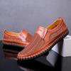2026 Novos Sapatos de Malha Transfronteiriços Sapatos de Tamanho Grande Sapatos Respiráveis Fly-Knit Masculinos Estilo Masculino