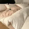 Conjunto de Roupa de Cama Algodão Longo Xinjiang Classe A com Sensação de Nuvem Quatro Peças 100% Algodão Puro Jacquard 60s Capa de Edredom Lençol Saia de Cama