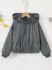 Jaquetas Novas Estilo Primavera e Outono para Meninos com Capuz e Zíper, Roupas Infantis Estilo Esportivo e Casual da Moda Atacado