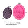 Bk1040 Flor Rosa Gesso Aromaterapia Molde Pingente com Furos Silicone
