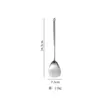 Juego de Utensilios de Cocina de Acero Inoxidable 304: Cuchara de sopa de mango largo, Espumadera, Cuchara de cocina, Espátula, Espátula para champiñones