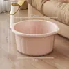 Cubeta para Pediluvio Hogareña de Gran Capacidad Espesa y Profundizada Cubeta de Plástico para Pediluvio Masajeador Elevada por Encima de la Pantorrilla