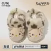 Pantuflas de algodón para padres e hijos, pantuflas de invierno para mujer con suela gruesa, antideslizantes y cálidas, pantuflas de interior para otoño/invierno, pantuflas de algodón con dibujos animados, venta al por mayor de invierno para mujer