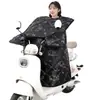 Manta a Prueba de Viento Eléctrica de Invierno para Vehículos, Ampliada Impermeable, a Prueba de Viento, Resistente al Frío, Manta Térmica a Prueba de Viento, Motocicleta a Batería Forrada de Polar y Engrosada
