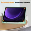 Adequado para Samsung tab S9fe S10lite A9 S11 S10FE A11plus com compartimento para caneta capa protetora para tablet