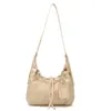 2026Ins Bolso Nuevo Personalizado Estilo Empanada para Mujer, Gran Capacidad, Versátil, Texturizado, Casual, Bolso de Hombro Plegado para Debajo del Brazo para Mujer