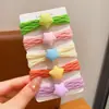 Anillo para el cabello de toalla de alta elasticidad de color caramelo para niños, coleta alta para niñas, tendones de goma que no dañan el cabello, dulce cuerda para el cabello de niña, nuevo