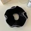 Goma para el pelo estilo coreano con volantes plisados, intestino grueso, para mujer, goma de pelo de alta gama, cuerda para el pelo de alta elasticidad, flor para el pelo, accesorios para el pelo