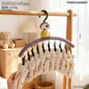 Tendedero de ropa con personaje Motti de dibujos animados con múltiples pinzas para uso doméstico en balcón, tendedero a prueba de viento para calcetines, ropa interior y prendas pequeñas