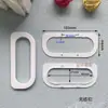 Shenzhen en stock venta al por mayor bolso de mano asa de plástico Hebilla material PP bolsa transparente negra y blanca asa