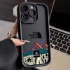 Capa de Celular Estilo Retro Americano Cabana na Montanha The North Face para Apple 16/17 Pro Max Estrada da Califórnia Capa Protetora Fosca