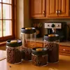 Venda Quente Pote de Vidro com Vedação a Vácuo Pote para Armazenamento de Grãos de Café e Chá Doméstico Grande Capacidade Vedação à Prova de Umidade