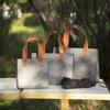 Bolsa de feltro direta da fábrica, simples, moda, bolsa de armazenamento para presente, bolsa de cosméticos de grande capacidade, bolsa de presente para compras