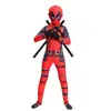 Macacão Único Cosplay do Deadpool Roupa para Performance de Palco Fantasia Crianças Masculino Deadpool Halloween