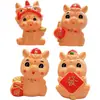 Decoração de Ano Novo Estilo Chinês Fofo Pequeno Fuma Ano do Cavalo do Zodíaco Festival da Primavera Mascote Enfeites de Mesa Criativos Presentes de Reunião Anual