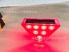 Luz de Advertencia Trapezoidal Antiniebla Alimentada por Energía Solar para Barreras de Seguridad, Baliza Vial Trapezoidal con Parpadeo Sincronizado LED