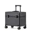 Caja para Fotografía de Moda Maleta con Marco de Aluminio Estuche de Capitán de 18 pulgadas Estuche de Cabina para Aerolínea Maleta con Ruedas Universal para Viaje para Hombres y Mujeres