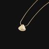N10 estilo coreano INS nicho luz luxo clavícula corrente febre blogger mesmo estilo all-match colar metal concha colar para mulheres