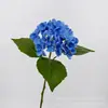 Sensación de alta gama, película hidratante de hortensia, flor artificial individual, flor falsa, decoración del hogar, accesorio de fotografía, adorno, arreglo floral