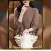 Suéter de Cuello Alto Nuevo para Otoño e Invierno, Prenda Base para Mujer, Estilo Diseñador, Ropa Interior Elegante, Suéter de Punto a la Moda