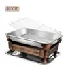 Bandeja Rectangular de Acero Inoxidable para Asar Pescado para Uso Doméstico, Plato Comercial para Mariscos, Parrilla de Carbón, Horno de Carbón para Asar Pescado
