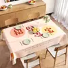 Mantel, No Lavable, Impermeable, Resistente al Aceite, Resistente al Calor, Rectangular, Nuevo Modelo 2026, Mantel para Mesa de Comedor, Lujo Ligero, Sensación de Alta Gama, Mantel para Mesa de Café