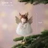 Xunmu Novo Produto Transfronteiriço Pronta Entrega Pingente de Árvore de Natal Boneca Menina Boneca Pequena Decoração Anjo Pelúcia de Natal