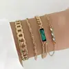 Pulsera de Amor Redonda Hueca con Diamantes Imitación de Piedras Preciosas y Ojo de Amor con Pedrería para Pulsera de Moda para Mujer 5