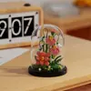 Venta al por mayor Transfronterizo Popular Flor de Rosa Bloque de Construcción Maceta de Montaje Serie Decoraciones para Sala de Estar Juguetes de Partículas Pequeñas Regalos para el Festival Qixi