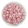 Cuentas de Barril 6*9mm Efecto Perlado Pony Beads Agujero Grande Trenza de Cabello Sucio Cuentas Trenzadas Pulsera de Cuentas Sueltas Accesorios para Joyería DIY