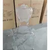 Silla Acrílica Transparente de Cruces Silla de Palacio Silla con Respaldo de Silla Hotel de Lujo Banquete Salón de Bodas Silla de Boda Stock Listo
