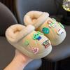 Pantuflas de Algodón para Niños Engrosadas para Prevenir el Frío y Mantener Calientes para Niños y Niñas Lindas Pantuflas de Algodón con Dibujos Suela Suave Antideslizantes Impermeables
