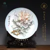 Nuevo Porcelana de Peonía de Luoyang Gama Alta Decoración de Entrada de Casa Gabinete de Vino Boda Regalo de Inauguración Adornos Cerámicos Venta al por Mayor