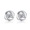 Aretes de Aguja de Plata 925 para Mujer 2023 Nueva Moda Aretes de Trébol de Cuatro Hojas Simples Modernos Elegantes de Alta Gama Aretes Pequeños
