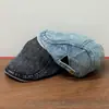 Gorra de Mezclilla para Hombre de Primavera Gorra de Moda Coreana Boina Lavada Protección Solar a Prueba de Viento Gorra de Pato para Personas de Mediana Edad y Mayores