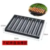 Parrilla para salchichas de almidón, parrilla para hot dogs de piedra volcánica, parrilla para salchichas, sartén parrilla, parrilla de barbacoa/equipo de barbacoa, charola para barbacoa