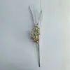 Decorações de Natal nova simulação bola dourada tira espiral inserção árvore de Natal cor brilhante decoração