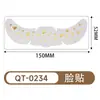 Pegatinas de Tatuaje de Hoja de Oro Transfronterizas, Estrellas Brillantes Impermeables Europeas y Americanas, Pegatinas de Pecas para Fiesta y Performance de Mariposas, Pegatinas Faciales de Maquillaje