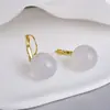 Design Fresco, Brincos de Resina Cor de Gelatina, Simples Elegantes, Brincos Versáteis Populares, Brincos Personalizados de Primavera e Verão