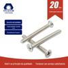304 parafusos de cabeça escareada de aço inoxidável Phillips parafusos de cabeça chata pequenos parafusos escareados m3m4m5m6m8 atacado