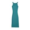 Lujuria Pura Chica Caliente Sexy Ajustado Cubre Caderas Tejido Vestido Falda de Tirantes Verano Cintura Adelgazante Empalme Falda Midi