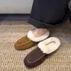 Retro Coreano ~ Chanclas de Suela Gruesa Cerradas Otoño/Invierno 2026 Nuevas Ropa Exterior de Piel Suave Versátil Zapatos de Piel Birkenstock