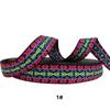 Suministro directo de fábrica cinta jacquard étnica de color de 25 mm de ancho de poliéster algodón para ropa zapatos y sombreros accesorios decorativos para equipaje
