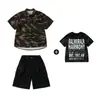 Ropa de Hip-Hop para Actuación Infantil, Trajes de Hip-Hop Camuflaje Americano para Niños, Ropa de Hip Hop Moderna Genial y Atractiva para Niñas Niños Jazz