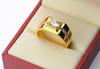 Anillo para Hombre de Cobre Plateado en Plata con Diamantes de Venta Caliente de AliExpress, Nuevo Anillo de Boda para Hombre Dominante y Moderno Europeo y Americano, Regalo de Cumpleaños