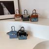 Ins Transfronteiriço Novo Mini Kelly Cor Contraste Bolsa Satchel Familiar Infantil Transversal Acessórios Bolsa de Batom Bolsa Feminina