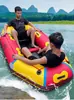 Bote de Rafting, Bote de Goma, Bote de Pesca Engrosado, Bote de Asalto Resistente al Desgaste con Fondo Duro, Bote Inflable con Cojín de Aire, Kayak Inflable Salvavidas para Zonas Escénicas